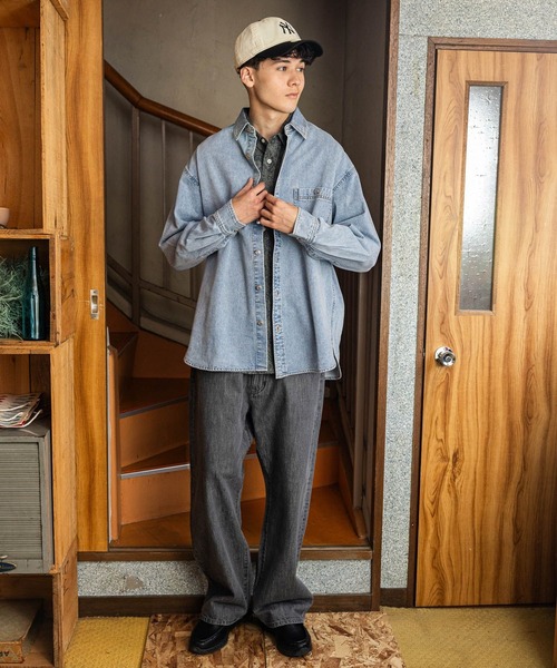 「niko and...」 デニムパンツ LARGE インディゴブルー メンズ