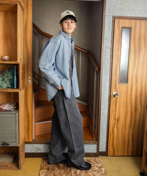 「niko and...」 デニムパンツ LARGE インディゴブルー メンズ