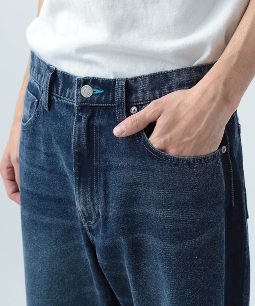 「BAYFLOW」 加工デニムパンツ LARGE ライトブルー メンズ
