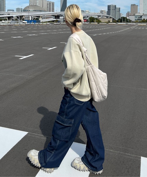 「sedacle」 「pair pair」加工デニムパンツ LARGE インディゴブルー メンズ