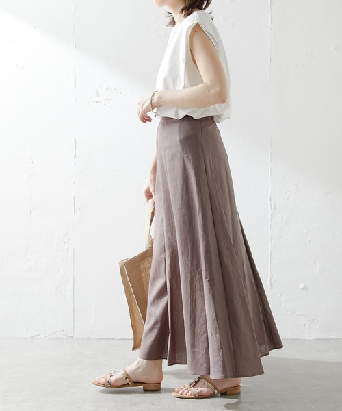 「COLLAGE GALLARDAGALANTE」 フレアスカート 1 ブラウン レディース_画像6