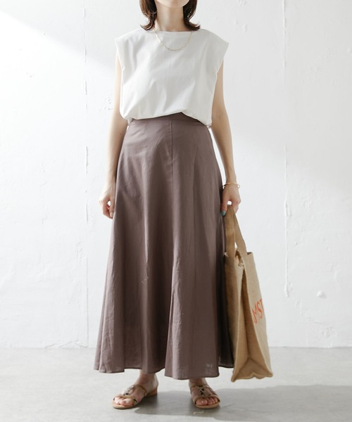 「COLLAGE GALLARDAGALANTE」 フレアスカート 1 ブラウン レディース_画像10