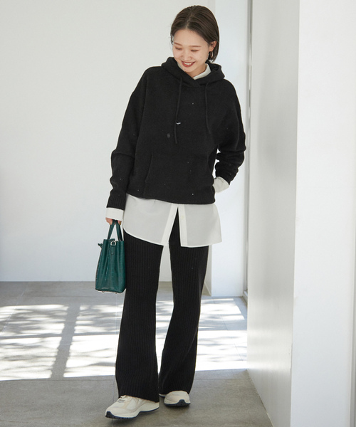 SLOBE IENA（スローブイエナ） ニットパーカー FREE アイボリー