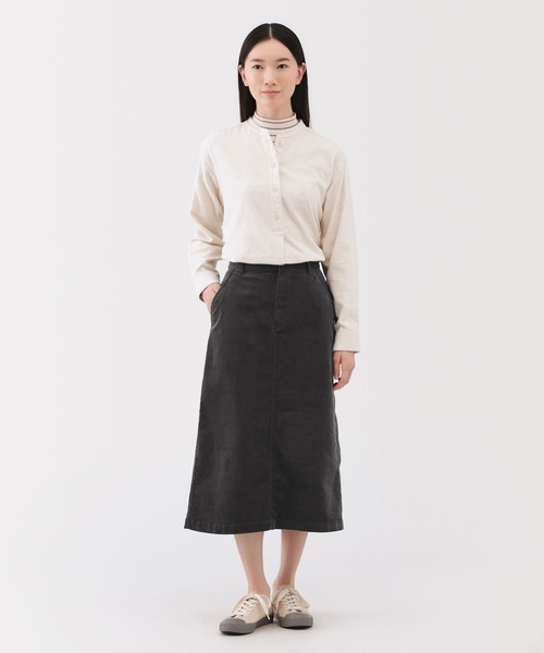 無印良品（MUJI） スカート 婦人 ストレッチコーデュロイ ナロー