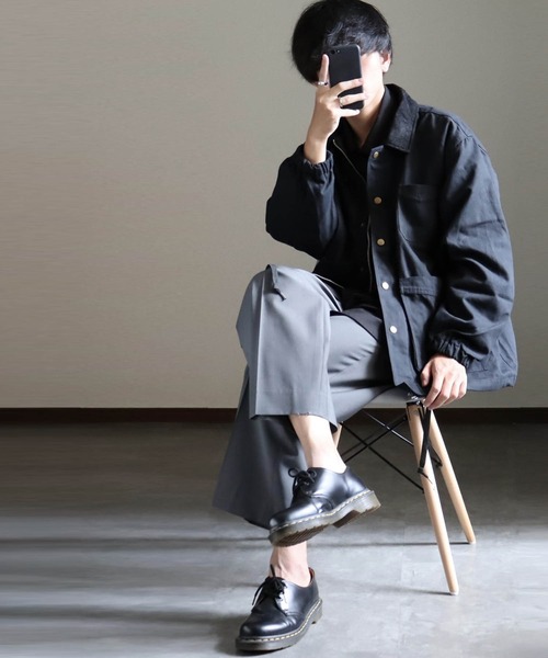 「Anytime Songs」 「HALHAM」ブルゾン MEDIUM ブラック メンズ_画像2