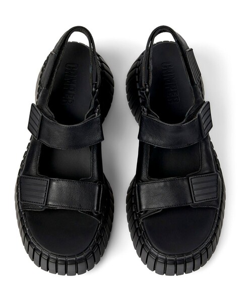 「CAMPER」 フラットサンダル 24.0cm ブラック レディースの画像