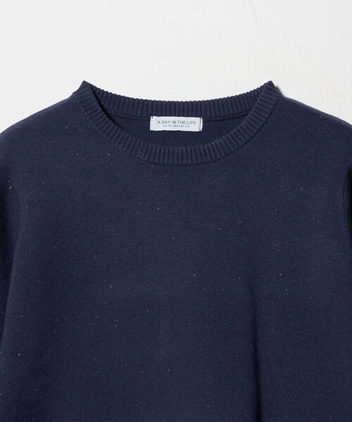 【NAVY】ラメ パフスリーブ ニット UNITED ARROWS LTD. OUTLET｜ラメ パフスリーブ ニット | Rakuten
