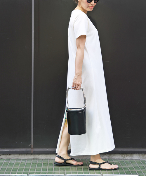 「CELERI」 半袖ワンピース FREE ホワイト レディース_画像7