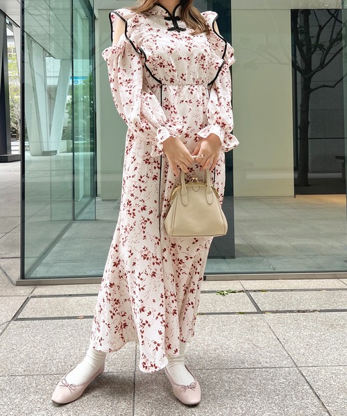 「apres jour」 長袖ワンピース X-LARGE ピンクベージュ レディース_画像5