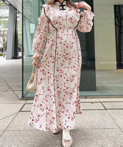 「apres jour」 長袖ワンピース X-LARGE ピンクベージュ レディース_画像6