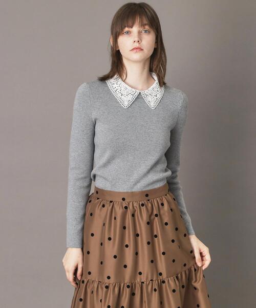 DRESSTERIOR（ドレステリア） ニット セーター 2WAYレースカラーニット