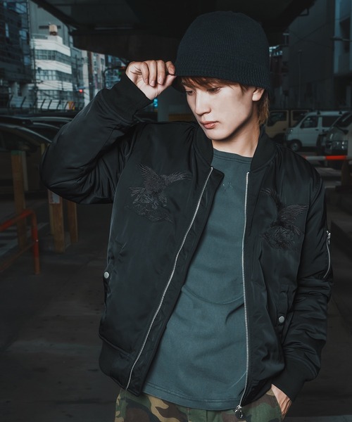 improves（インプローブス） スカジャン 刺しゅう MA-1スカジャン