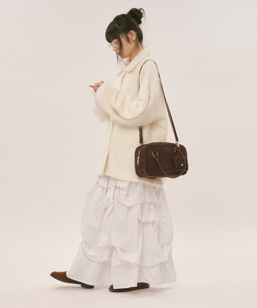 loin nuit コート アウター mix color knit jacket / ミックスカラー 