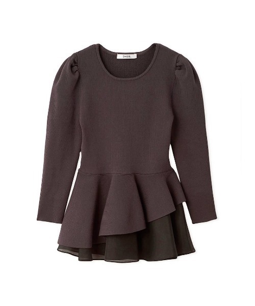 SNIDEL（スナイデル） ニット セーター ペプラムアシメニットプル