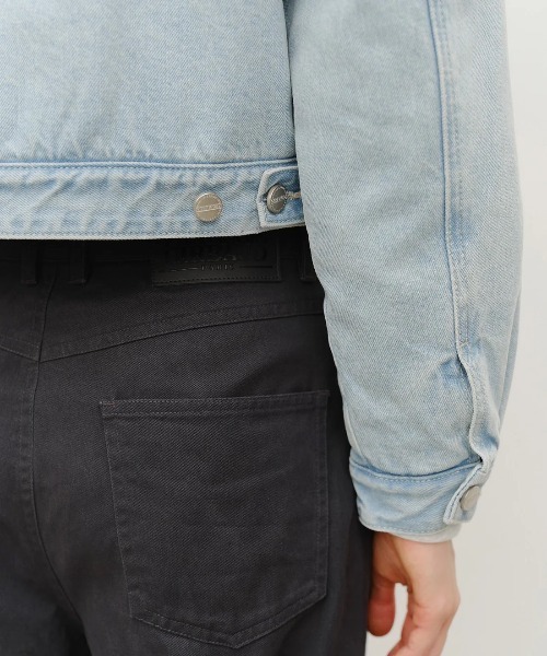 ダウンコート ダウンジャケット W CROP SHEARLING DENIM JACKET レディース_8