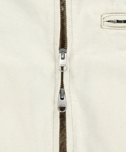 ダウンコート ダウンジャケット W CROP SHEARLING DENIM JACKET レディース_21
