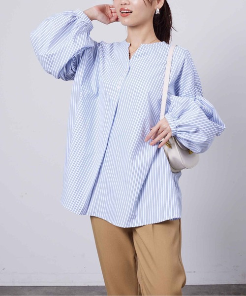 「Chez toi」 長袖ブラウス FREE オフホワイト レディース_画像5