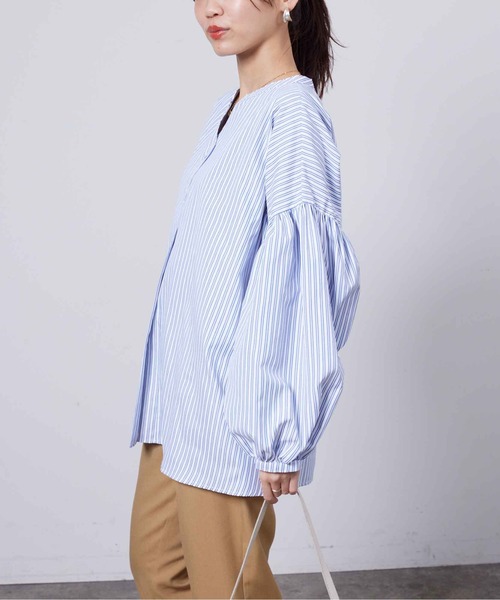 「Chez toi」 長袖ブラウス FREE オフホワイト レディース_画像6