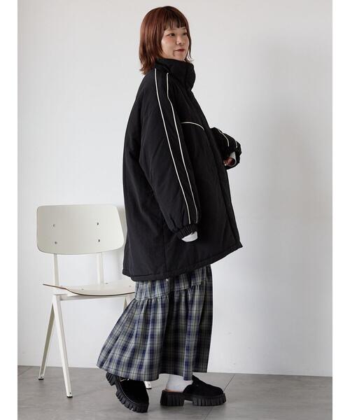 ehka sopo（エヘカソポ） ブルゾン アウター 配色ラインモンスター