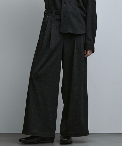 remer ワイドパンツ パンツ LOOSE LAME HERRINGBONE WIDE PT / ルーズ