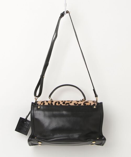 「PotioR」 レオパード2WAYバッグ - ブラック レディース_画像2