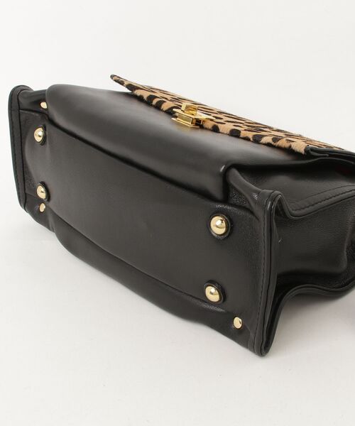 「PotioR」 レオパード2WAYバッグ - ブラック レディース_画像3