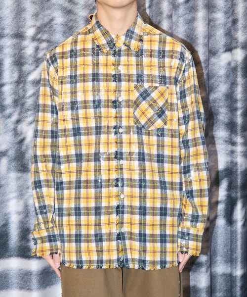 AFB（エーエフビー） シャツ SPANGLE SHIRTS メンズ : ZOZOTOWN Yahoo