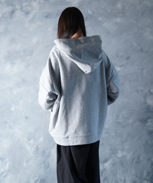 NOIZY パーカー Threads Utility Hoodie / ワンポイント 刺繍 プル