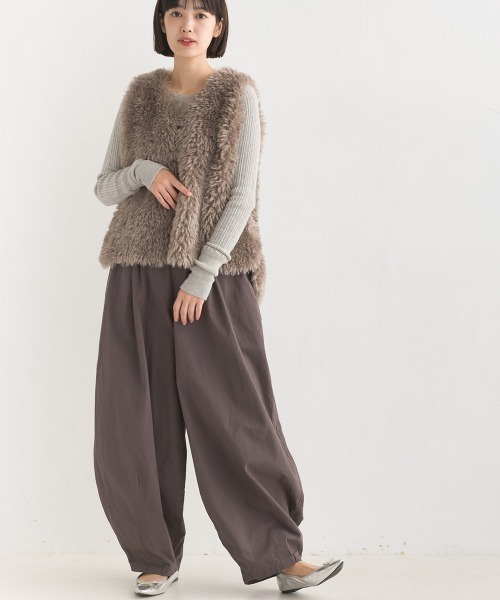 「OMNES」 カーゴパンツ LARGE ネイビー レディース_画像3