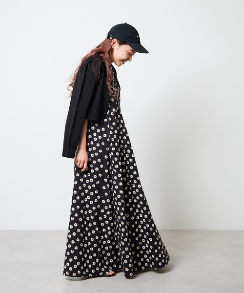 「Freada」 ノースリーブワンピース ONE SIZE オレンジ レディースの画像