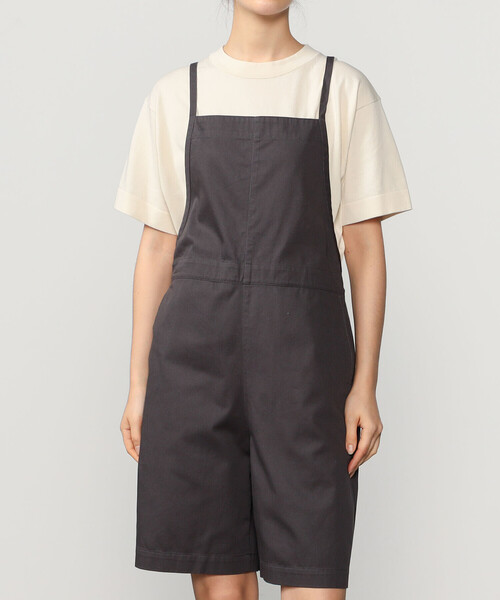 「LE GLAZIK」 オーバーオール 36 チャコール レディース_画像2
