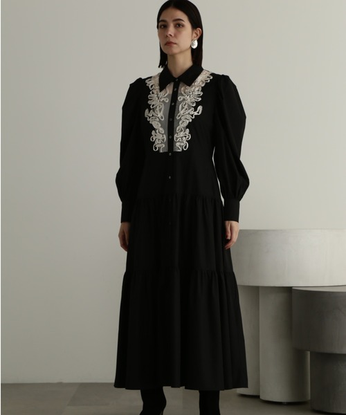 JILL STUART（ジルスチュアート） 長袖ワンピース 2 ブラック