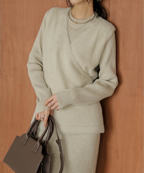 SUGAR BISKET（シュガービスケット） ワンピース フェザーニットベスト