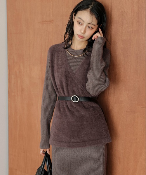 SUGAR BISKET（シュガービスケット） ワンピース フェザーニットベスト