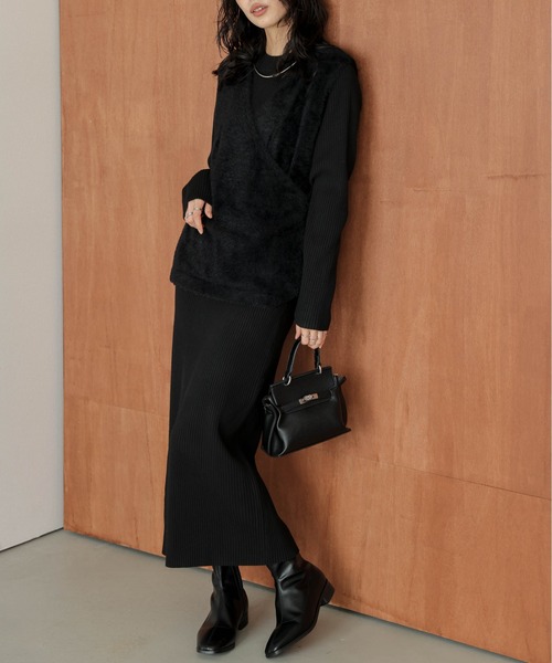 SUGAR BISKET（シュガービスケット） ワンピース フェザーニットベスト