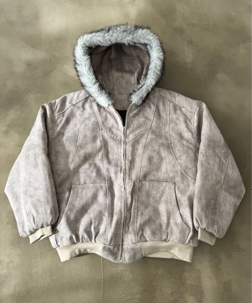 BLANK HOTEL ブルゾン アウター Faux Fur Hooded Short Jacket