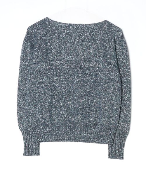 「UNTITLED」 長袖ニット 02 ネイビー レディース_画像2