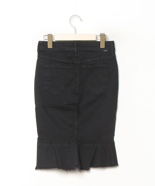 「MOTHER DENIM」 デニムスカート 24 ブラック レディース_画像2