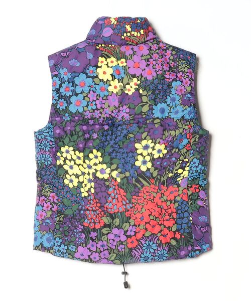 「BOHEMIANS」 花柄ダウンベスト S ブラック レディース_画像2