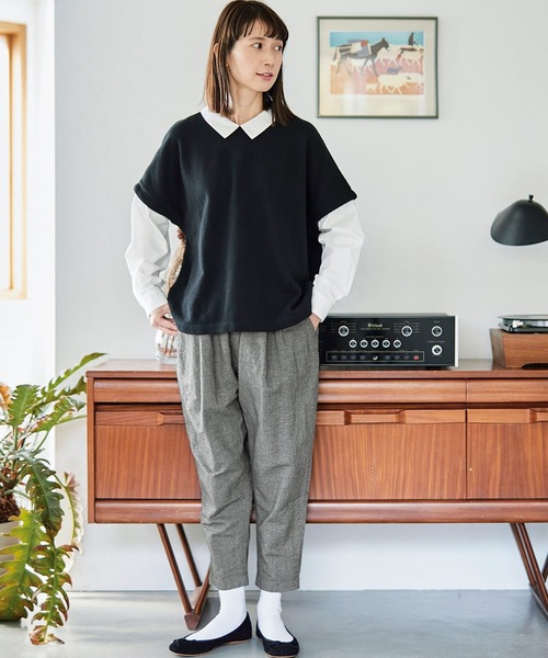 「Sunny clouds」 サルエルパンツ - ブラック系その他 レディース_画像3