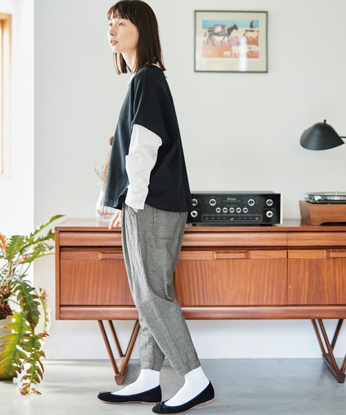 「Sunny clouds」 サルエルパンツ - ブラック系その他 レディース_画像4