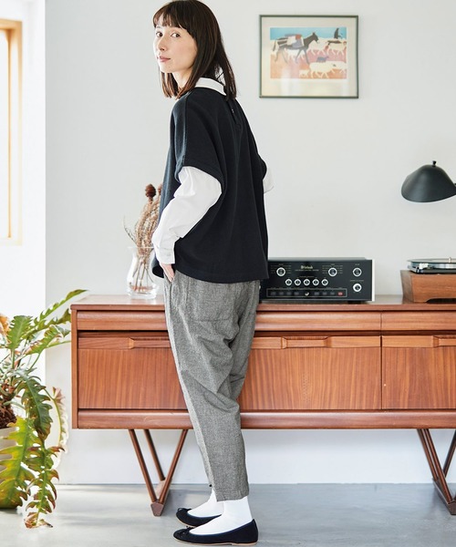 「Sunny clouds」 サルエルパンツ - ブラック系その他 レディース_画像5