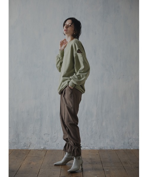 「COEL」 イージーパンツ 36 グリーン レディース_画像7