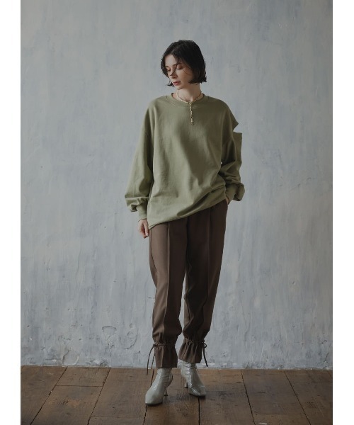 「COEL」 イージーパンツ 36 グリーン レディース_画像8