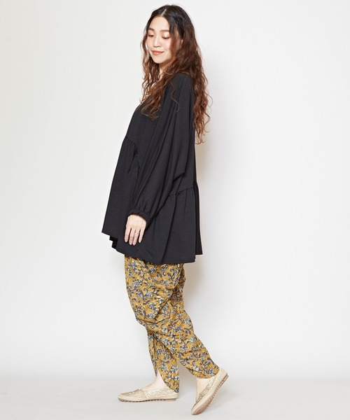 「チャイハネ」 「Amina」長袖カットソー FREE ブラウン レディース_画像5