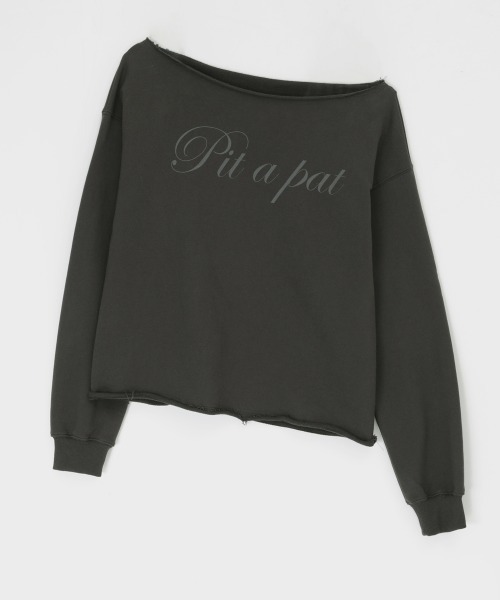 「BLACKUP」 スウェットカットソー ONESIZE グレー レディース_画像7