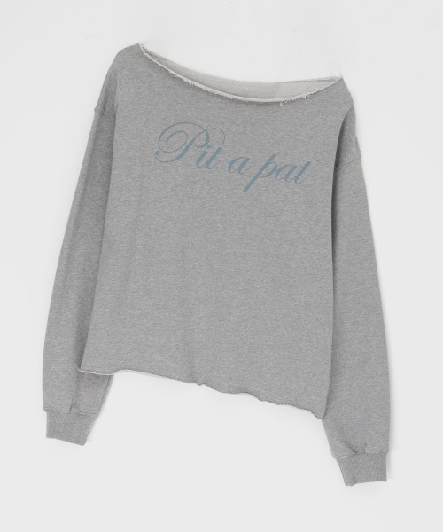 「BLACKUP」 スウェットカットソー ONESIZE グレー レディース_画像8