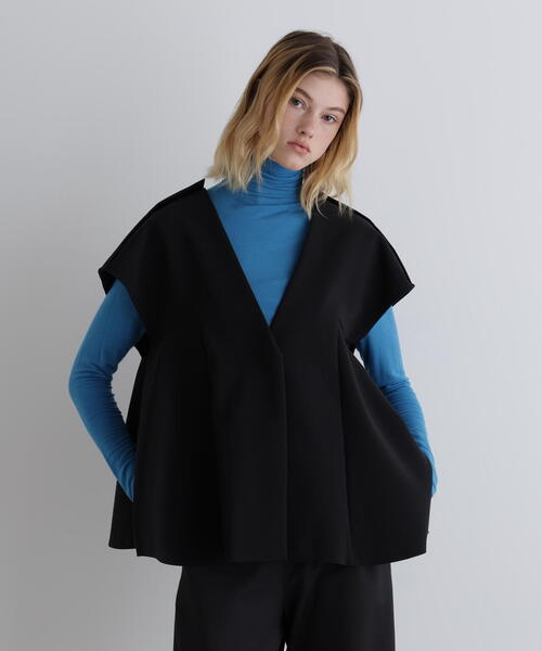 「LE PHIL」 ベスト F ブラック レディース_画像3