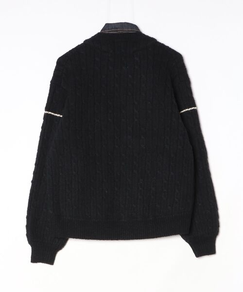 「blanc basque」 ニットカーディガン FREE ブラック レディース_画像2