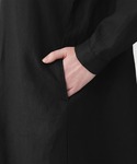 シャツワンピース 婦人 リネン 洗いざらし 長...の詳細画像5